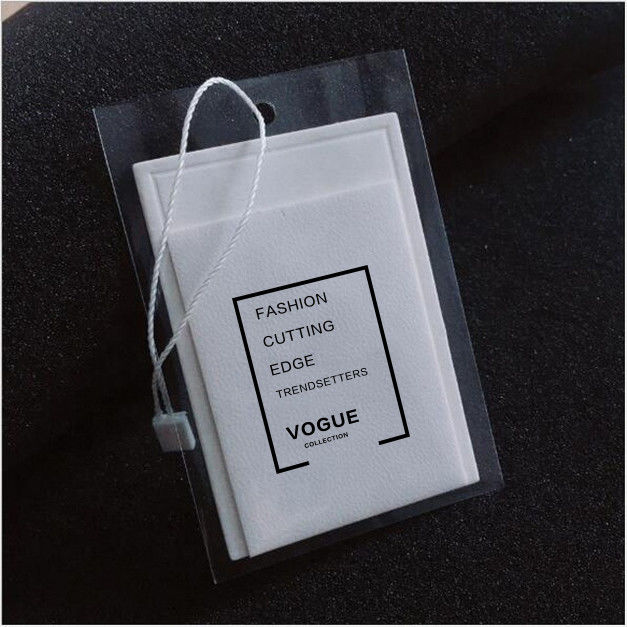 Matte Black Paper Garment Swing Tags Clothing Accessories Label Custom Logo