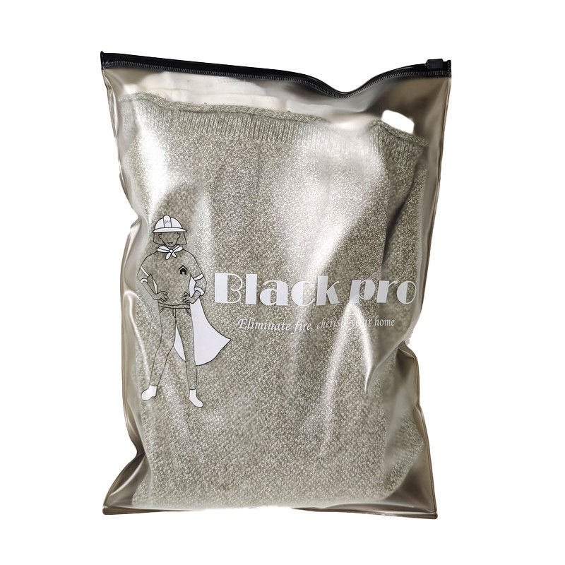PVC Frosted Clear Plastic Zipper Bag Sealed for Clothing Shoes Quilt Storage