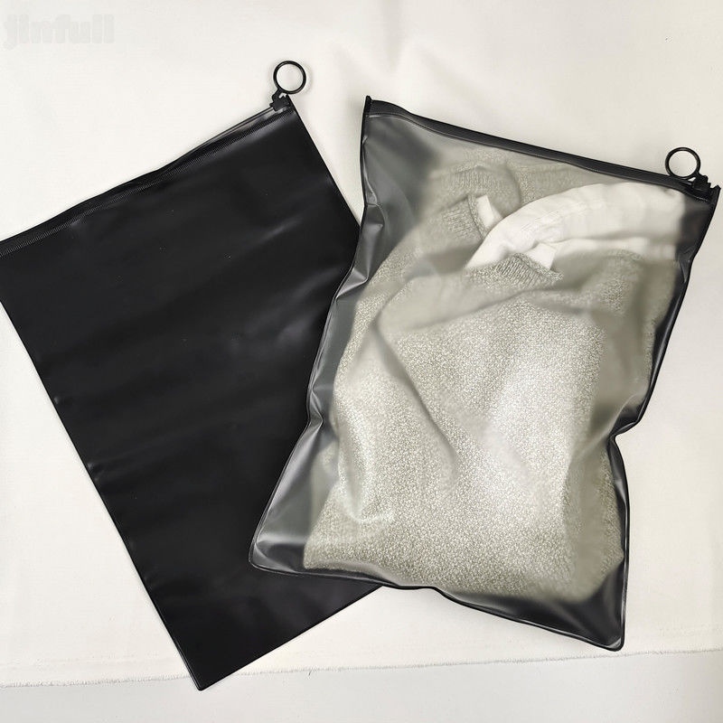 PVC Frosted Clear Plastic Zipper Bag Sealed for Clothing Shoes Quilt Storage