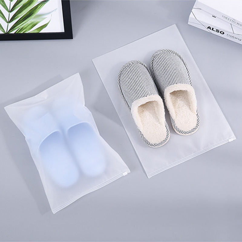 PEVA Print Custom Frosted Zipper Lock Bag for T Shirt Shoes Clothing Packaging