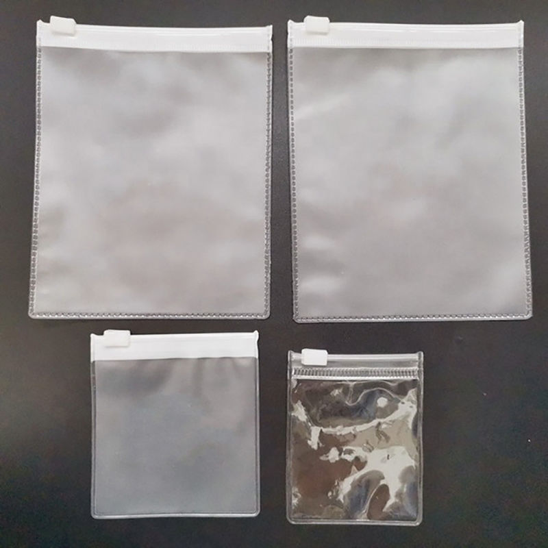 Reutilização Eco Amigável Jóias Bolsa de fecho PVC Mistura de gelo Cor Translúcida