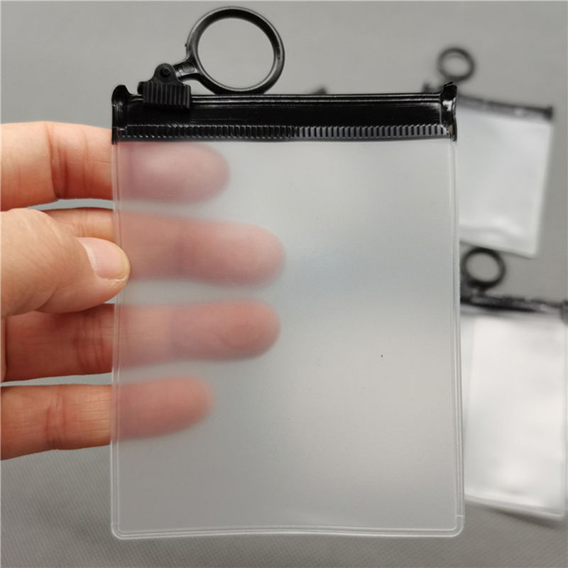 Reutilização Eco Amigável Jóias Bolsa de fecho PVC Mistura de gelo Cor Translúcida
