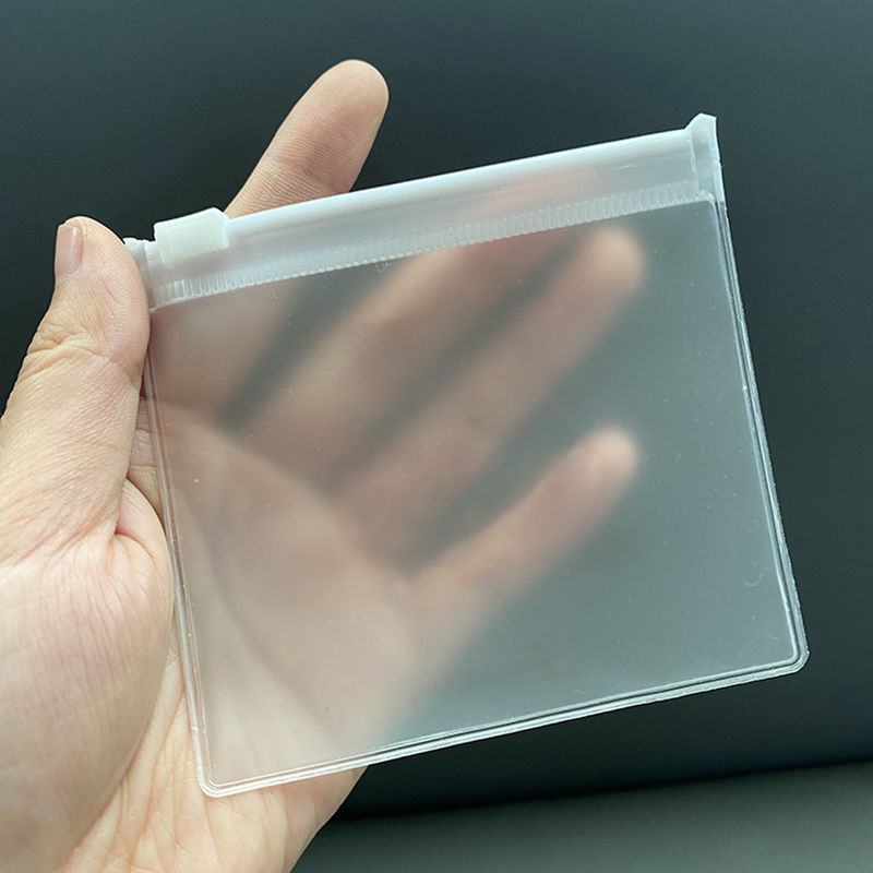 Reutilização Eco Amigável Jóias Bolsa de fecho PVC Mistura de gelo Cor Translúcida