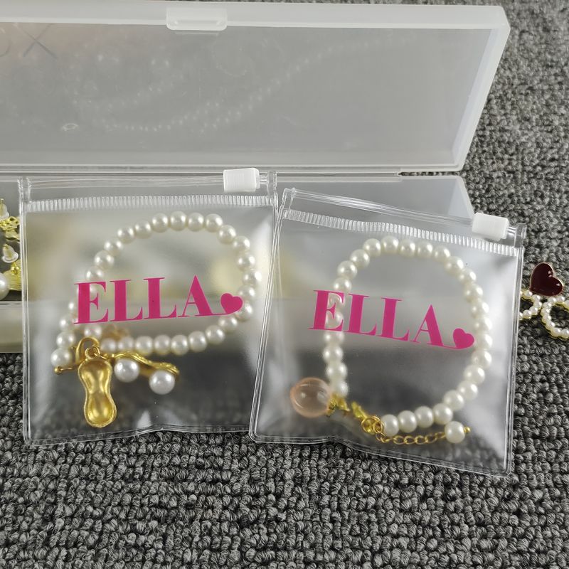 Eco Friendly Packaging Storage Pvc Jewelry Zipper Bags Waterproof For Storage