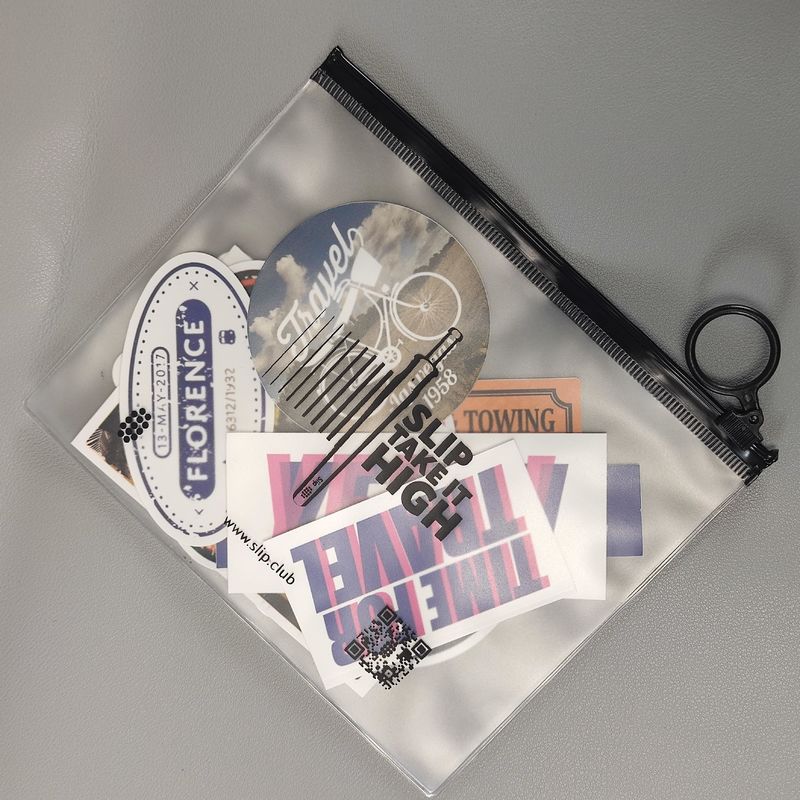 Transparent PVC Jewelry stickers Zipper Bag for Organizing and Protecting Your Collection
