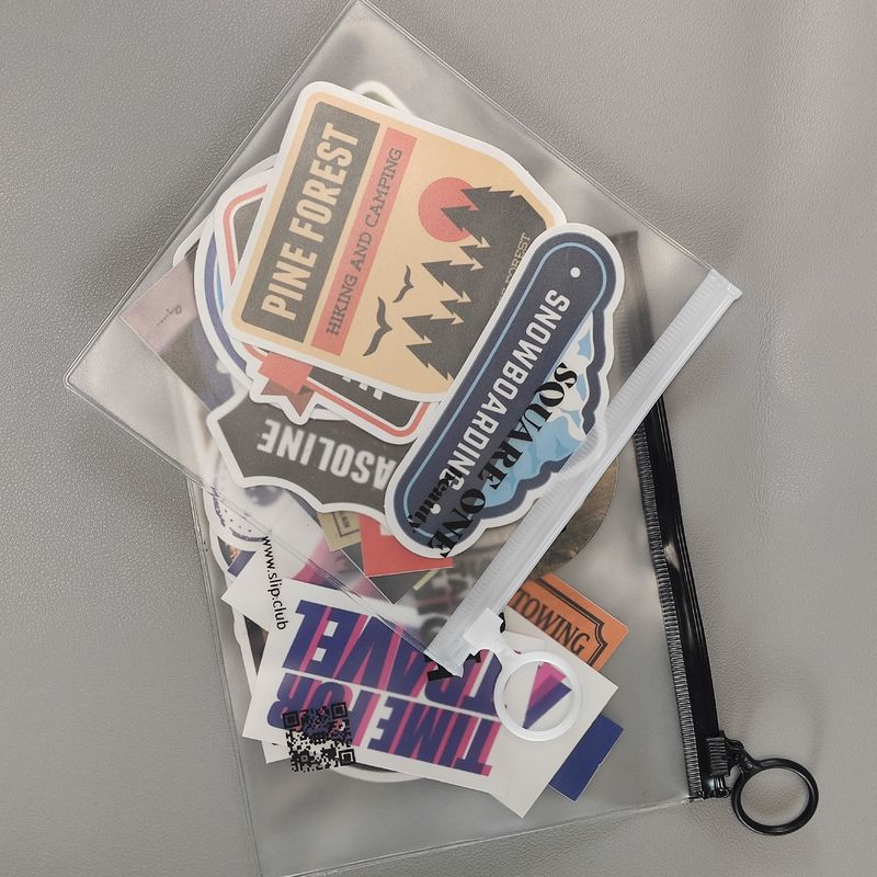 Transparent PVC Jewelry stickers Zipper Bag for Organizing and Protecting Your Collection