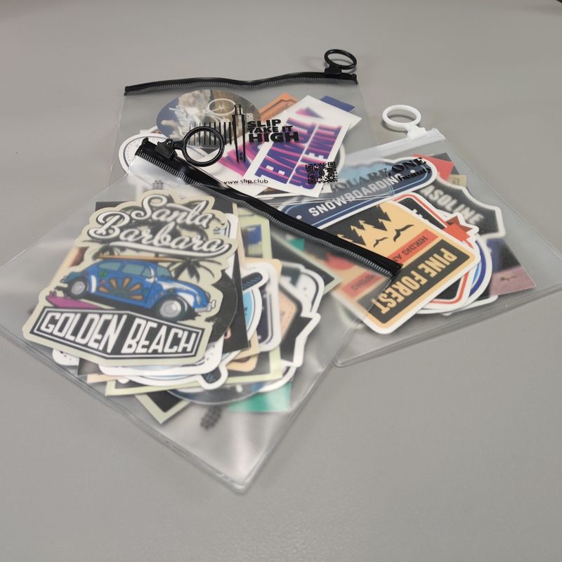 Transparent PVC Jewelry stickers Zipper Bag for Organizing and Protecting Your Collection