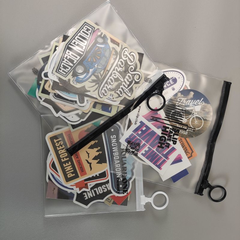 Transparent PVC Jewelry stickers Zipper Bag for Organizing and Protecting Your Collection