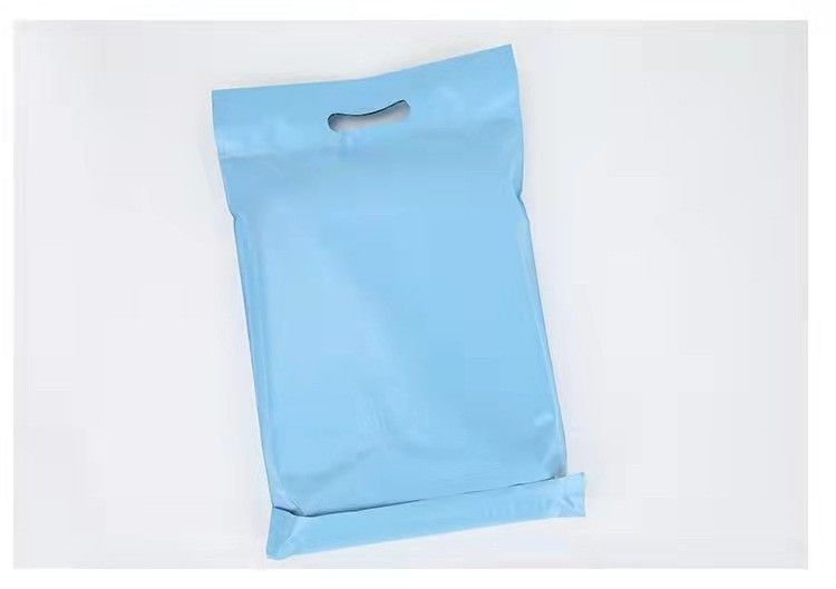 waterproof matte pink plastic poly envelope mail packaging courier shipping mailer bag with handle