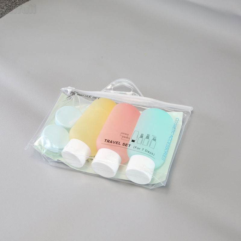 PVC EVA Zipper Travel Clear Makeup Bag Small Frosted for Cosmetic Towel Packaging