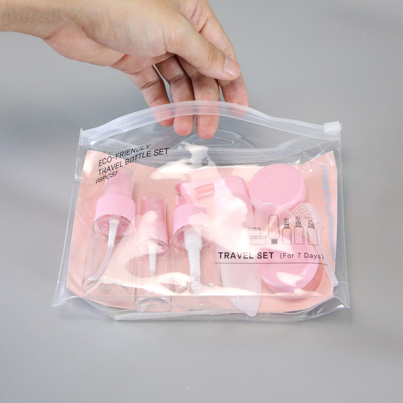 PVC EVA Zipper Travel Clear Makeup Bag Small Frosted for Cosmetic Towel Packaging
