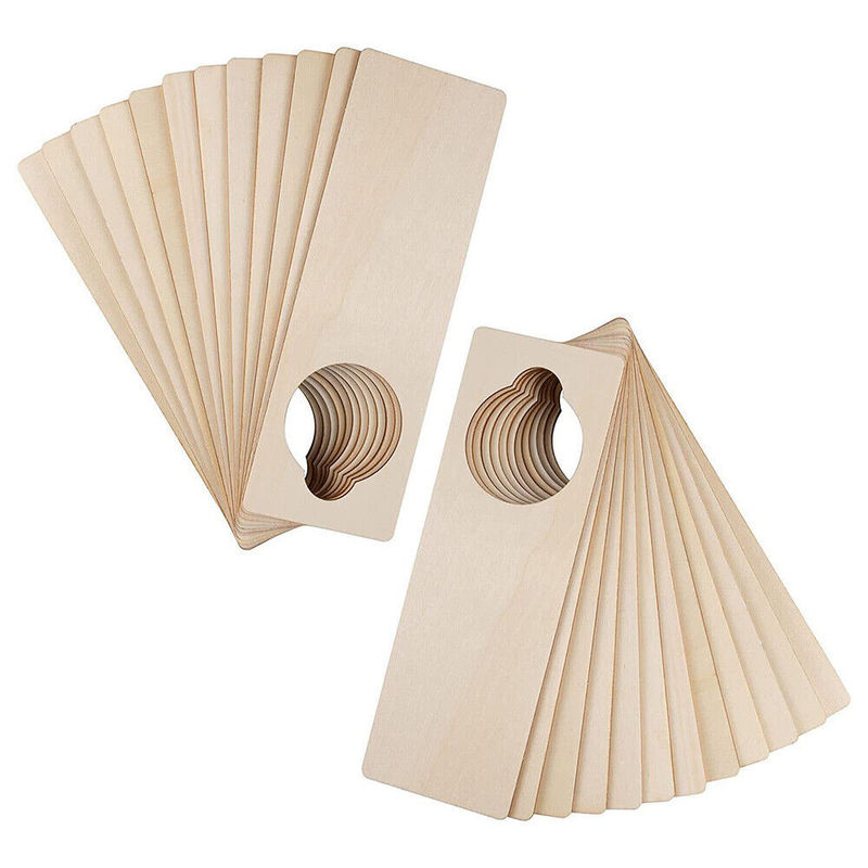 Puertas colgantes carteles de hojas en blanco DIY etiquetas artesanías piezas decoraciones para el hogar
